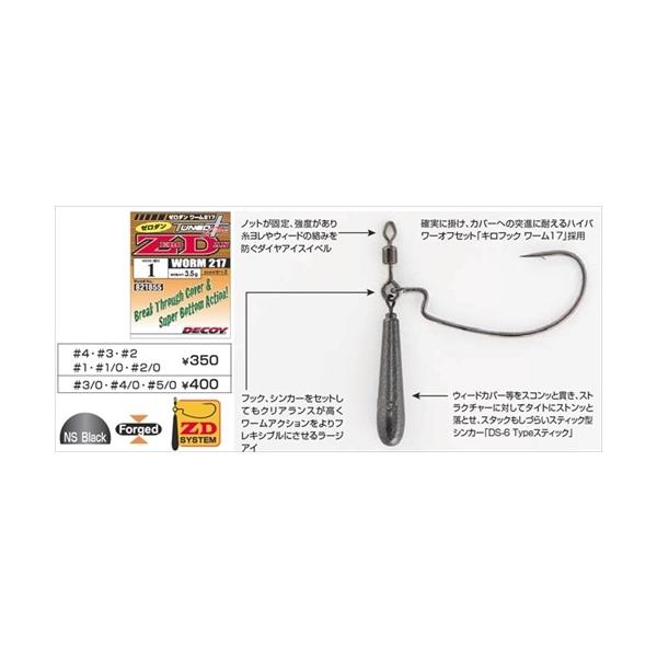 �y�l�R�|�X�Ώەi�z�f�R�C(DECOY) �[���_���E���[��217 2.5g~5g ZERO-DAN Worm 4-2.5g ���[���t�b�N