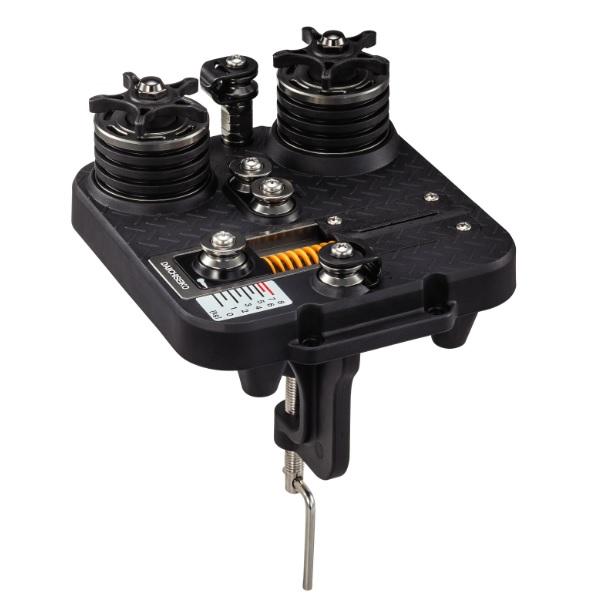 「巻きたいテンションをかけて巻く」を実現。MAX.8kgを付加できるラインテンショナー。