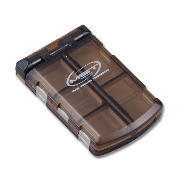 松次郎鈎ＢＯＸのスリム＆コンパクトバージョン。スケルトンタイプで中身が見やすく、10種類の鈎が収納できます。 （マグネット付）