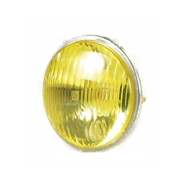 Vespa ベスパ 50 90 100 105mm ヘッドライト 黄色 イエロー