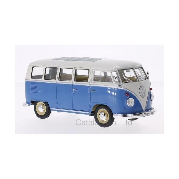 1/24 フォルクスワーゲン ワーゲン バス 青 白 ブルー ホワイト VW T1