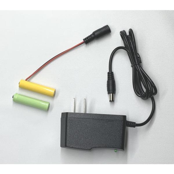 単四ダミー電池「コードde電池」ACアダプター付属 3V用（単四２本） 乾電池製品を家庭用100V電源で使える
