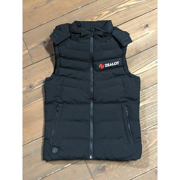メーカー在庫限り ZEALOT オリジナル電熱ウォーマーベスト/フード付き