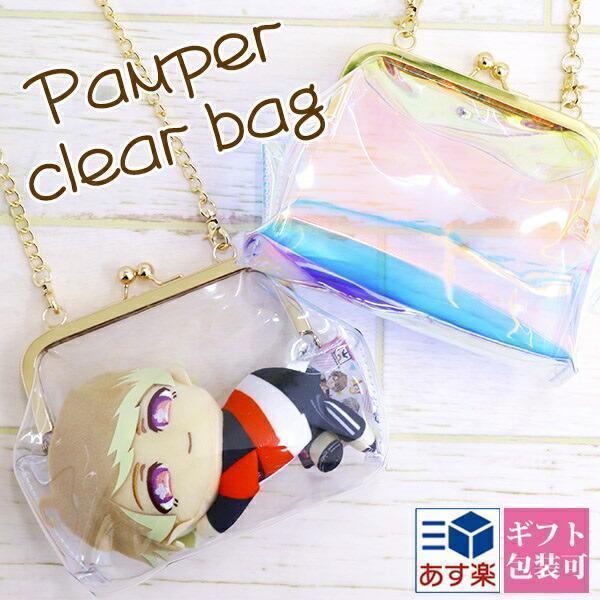痛バッグ ショルダー クリアバッグ PVCバッグ チェーン がま口 痛バ 痛  