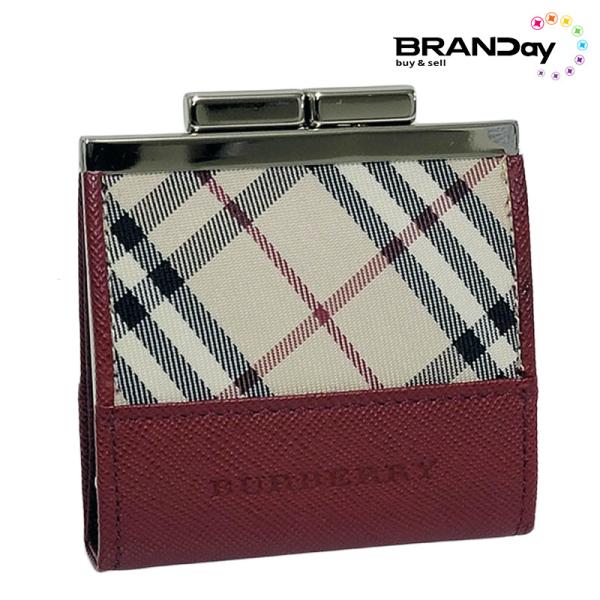 未使用 BURBERRY バーバリー 小銭入れ ノバチェック がま口 コイン