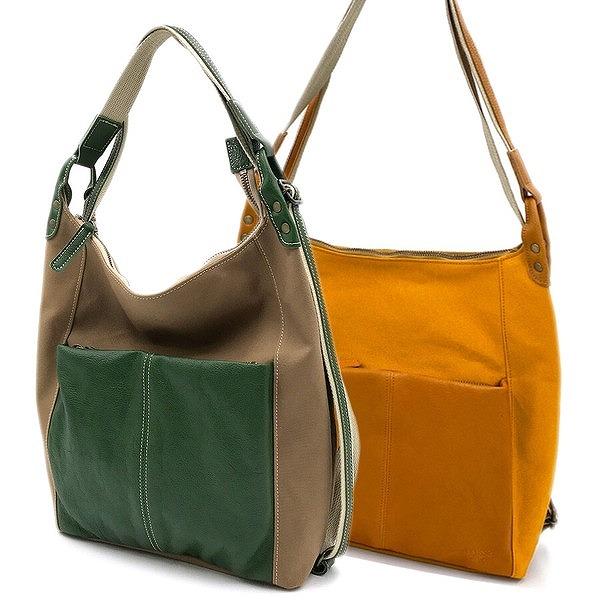 お出掛けしよ！！Laisser Faireエピ 革＊帆布コンビ2WAYリュック520576  