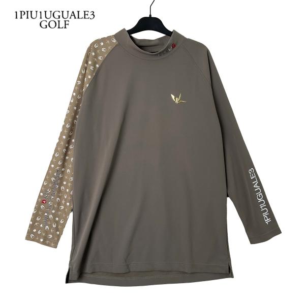 新品】 1PIU1UGUALE3 GOLF ウノピゥウノ RAGLAN L/S MOCK NECK BACK