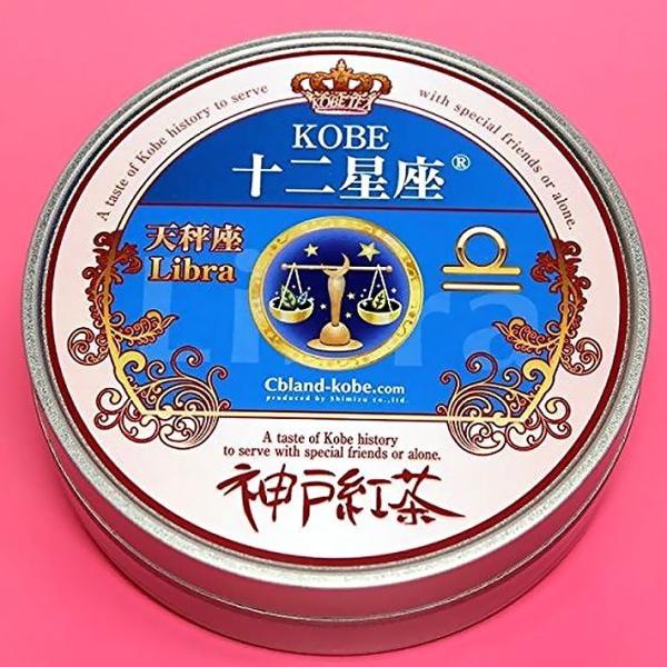 KOBE 十二星座 テトラタイム (イングリッシュブレックファスト） 7Ｐ （てんびん座） 紅茶 ティーバッグ 缶入り ギフト セット おしゃれ 誕生日 敬老の日