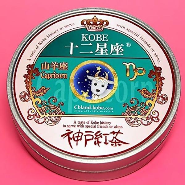 KOBE 十二星座 テトラタイム (イングリッシュブレックファスト） 7Ｐ （やぎ座） 紅茶 ティーバッグ 缶入り ギフト セット おしゃれ かわいい 誕生日 敬老の日