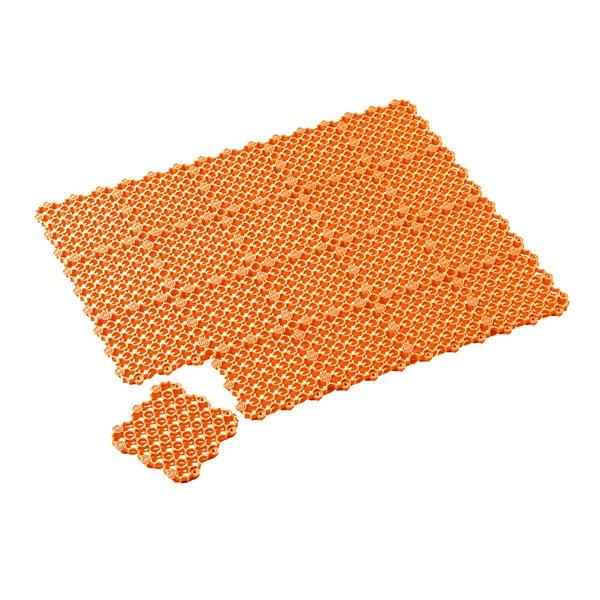 テラモト マーブルマット オレンジ スノコ 150×150mm MR-061-072-5