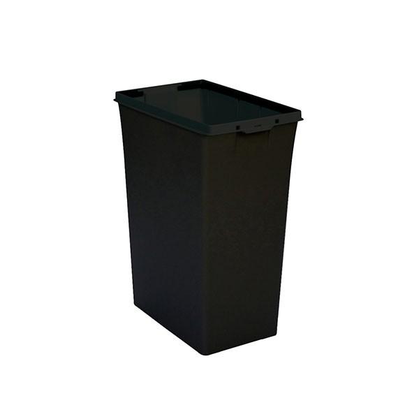 テラモト エコン ダストボックス#45 黒 本体 ゴミ箱 屋内用 DS