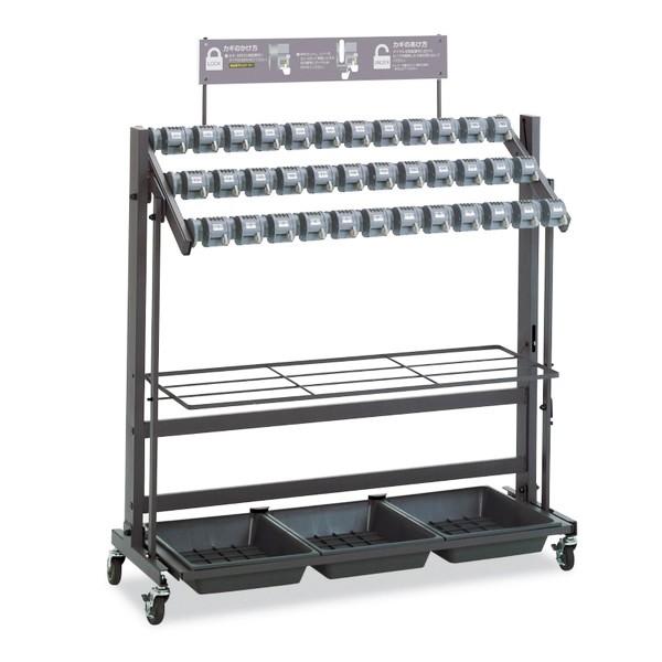 【美品✨】テラモト　ロック式傘立　キーレス傘立SD2　折りたたみ式　36本収納 テラモト（TERAMOTO） キーレス傘立 トレス 折りたたみ式 36本用 傘立