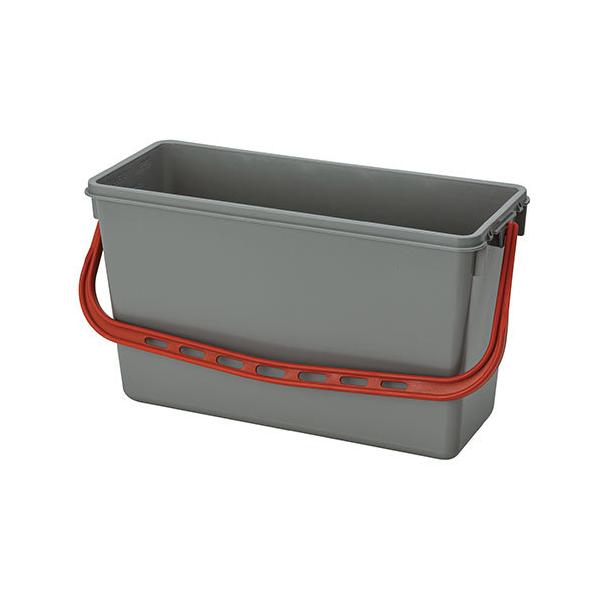 テラモト（TERAMOTO） エアロカート用バケツ2 本体 灰/赤 15L DS-227