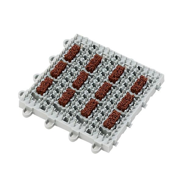 テラモト ナイロンブラッシュ H-25II 150×150mm マット(屋外) MR-097-273-0
