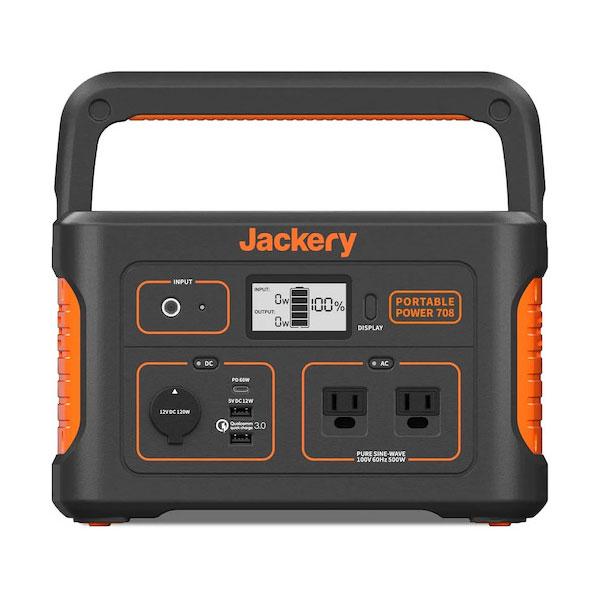 Jackeryポータブル電源708Wh/PTB071/AC.DCケーブル