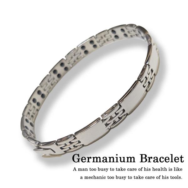 在庫処分 訳あり ステンレス ゲルマニウムブレスレット36粒 男性用女性