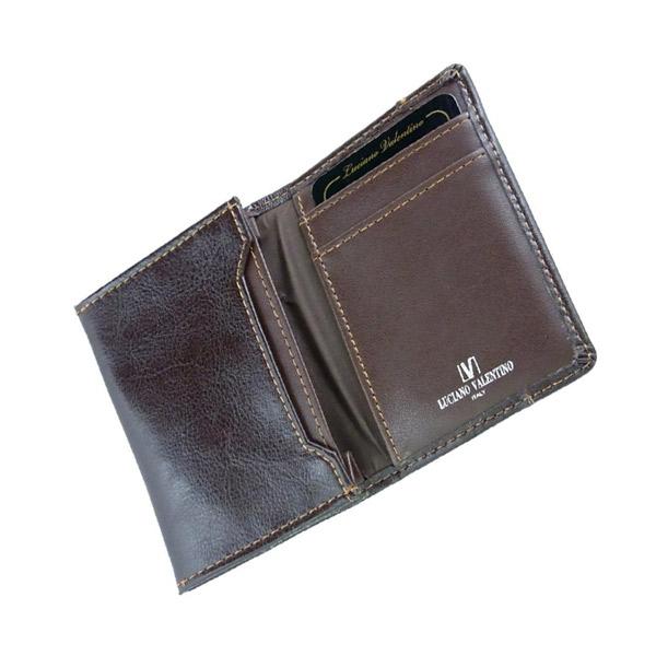 VALENTINO ブラウン ケース安い早い物勝ち 箱無し メンズ 定番 カードケース 本革 牛革 コスパ良 紳士用 LUCIANO