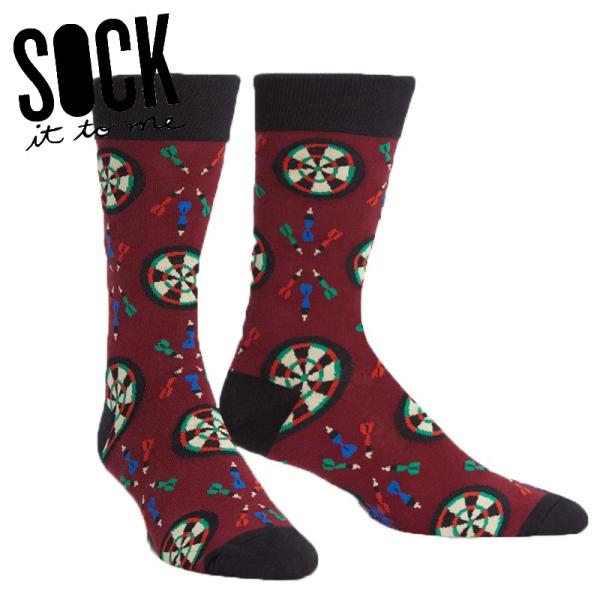 ソックス メンズ 靴下 総柄 ダーツ その他 クルーソックス Who Darted? Sock It To Me 爆買