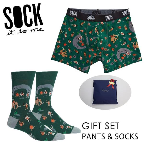 SOCK it to me ボクサーパンツ ソックス 2点セット メンズ 靴下 総柄