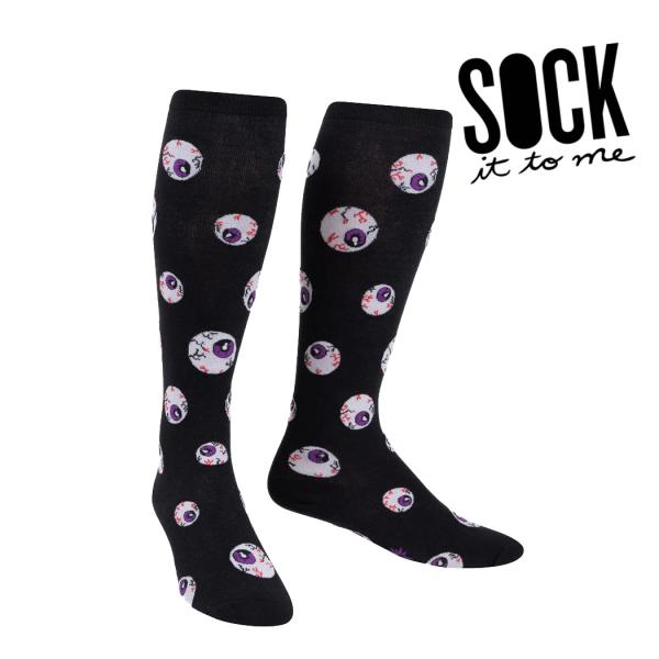 暗闇で光る ハイソックス レディース 靴下 総柄 ソックス 目玉 その他 All Eyes On Me (Glow) Sock It To Me 爆買