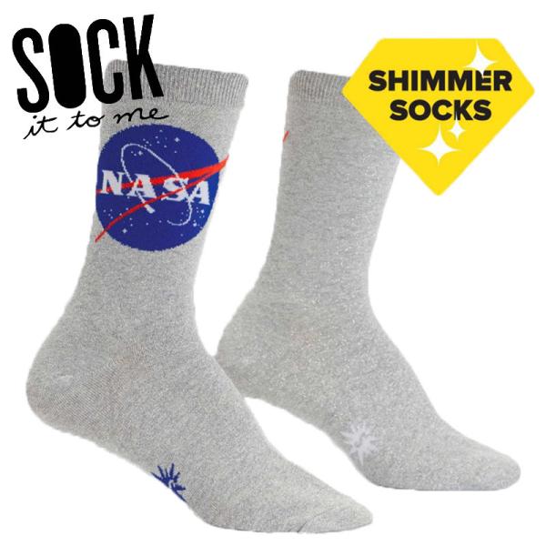 クルーソックス ソックス レディース 靴下 総柄 宇宙 キラキラ Women's Titanium Sock It To Me 爆買