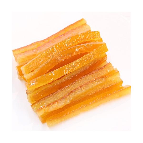 味、香りがとてもいいオレンジピールです。約6ｃｍのスティック状になっています。チョコレートがけするだけでとってもおしいです！！バレンタインデーにもおすすめ♪アレルギー物質：小麦・オレンジ