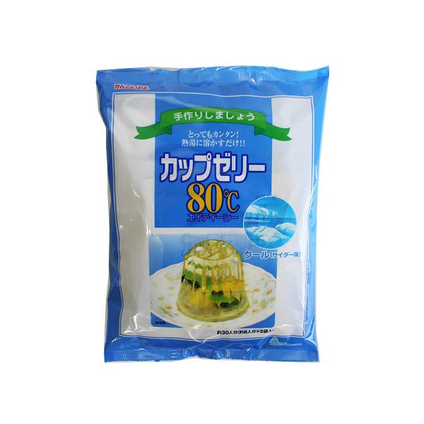 かんてんぱぱ カップゼリー80℃ クール(サイダー味) (100g×5袋) 寒天