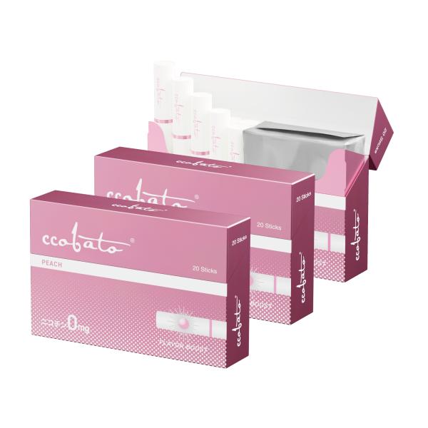 日本正規品】 ccobato コバト ピーチ ニコチンゼロ 加熱式タバコ