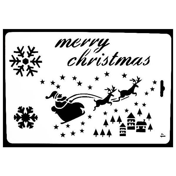 ステンシル プレート デザインプレート モチーフ Stencil Pattern クラフト ペイント スタンプ インクパッド デコパージュ メリークリスマス C004 Buyee Buyee Jasa Perwakilan Pembelian Barang Online Di Jepang