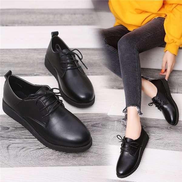 特価 オックスフォードシューズ ローヒール おじ靴 レディース ラウンドトゥ レースアップ 美脚 エナメル ローカット 大きいサイズ Fkt 025 Fkt 025 Ccqueen 通販 Yahoo ショッピング