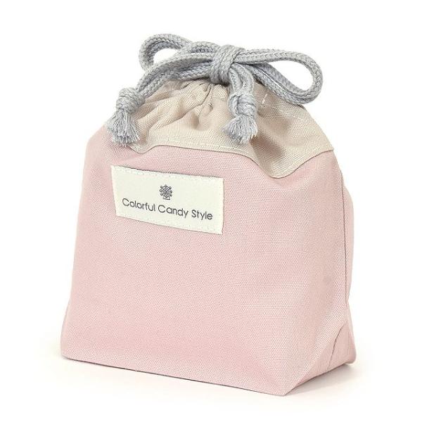専用✳︎SALE✳︎ハンドメイド✳︎ワッフル生地　くすみピンク　巾着　コップ袋などに♪ COLORFUL CANDY STYLE（カラフルキャンディスタイル） 巾着 小 コップ