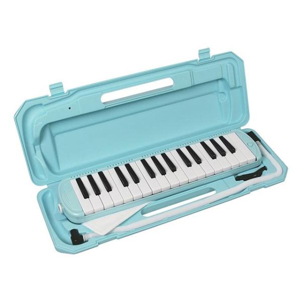 他サイト： 鍵盤ハーモニカ  ライトブルー 本体 ピアニカ ホース 音楽 子供 小学生の商品画像