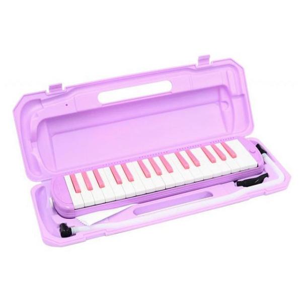他サイト： 鍵盤ハーモニカ  ラベンダー 本体 ピアニカ ホース 音楽 子供 小学生の商品画像