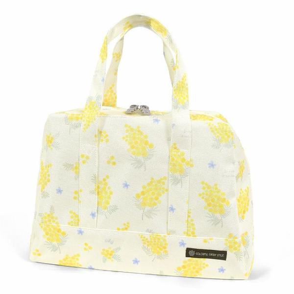 セミボストン(プールバッグ) 撥水・軽量タイプ ミモザフルール