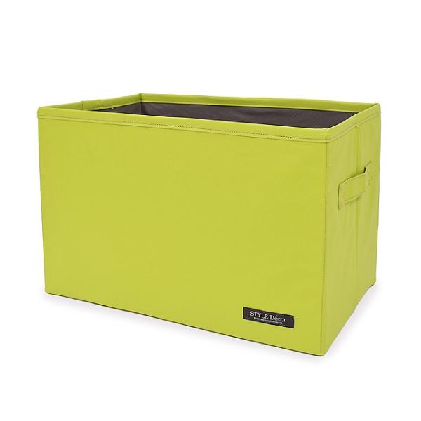 ファブリックボックス Mサイズ (25cm×38cm×25cm) 無地オックス・リーフ