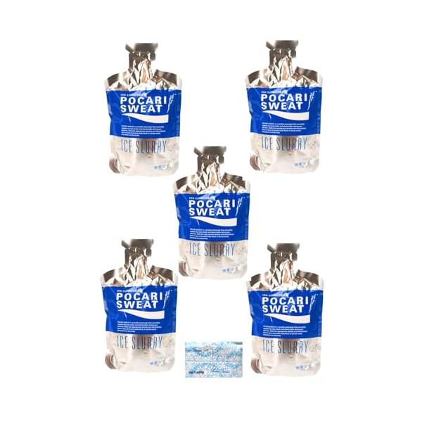 大塚製薬 ポカリスエット アイススラリー 100g ×5個セット オリジナルポケットティッシュ付き 熱中症対策