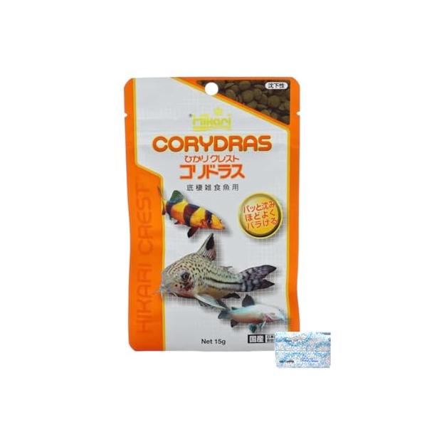 キョーリン クレスト コリドラス 15g 熱帯魚のエサ 底棲雑食用 オリジナルポケットティッシュ付き
