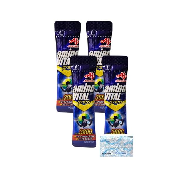 味の素 アミノバイタル プロ グレープフルーツ味 顆粒 アミノ酸 3800mg BCAA EAA コンディショニング 4本 オリジナルポケットテ