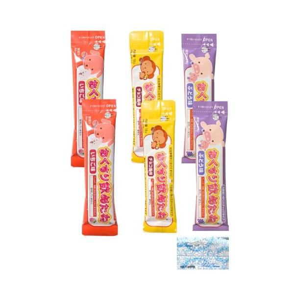 龍角散 おくすり飲めたね スティックタイプ 3種類（チョコ風味・いちご味・ぶどう味） 各2本入 計6本セット オリジナルポケットティッシュ付き