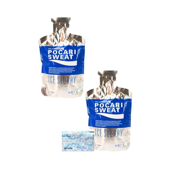 大塚製薬 ポカリスエット アイススラリー 100g ×2個セット オリジナルポケットティッシュ付き 熱中症対策