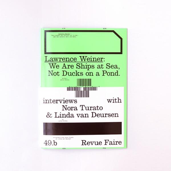 アートブック フランス グラフィックデザイン レヴュ・フェール REVUE FAIRE - TO LOOK AT THINGS #49 ローレンス・ウェイナーs