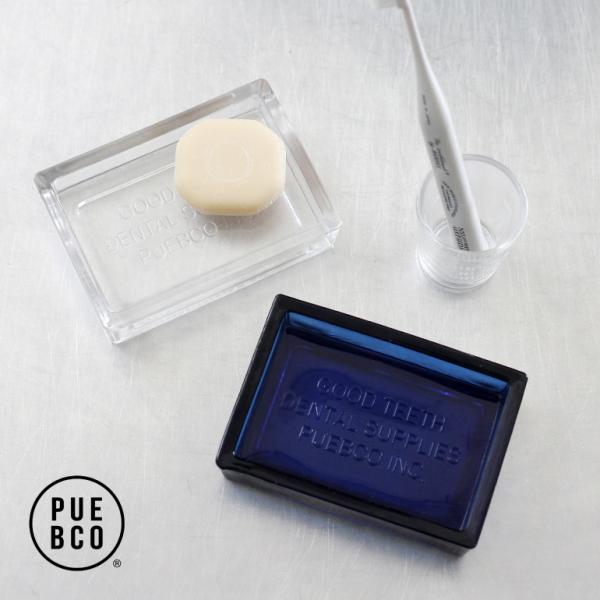 PUEBCO（プエブコ） ソープディッシュ ガラス 小物入れ 整理