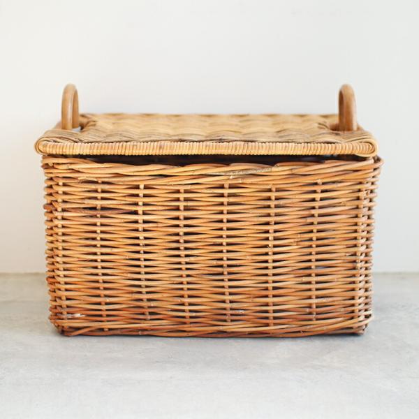 紅籐 ✾ ラタン　持ち手付き　かご　アンティーク　アラログ 紅籐 ✾ ラタン 持ち手付き かご アンティーク アラログ 紅籐