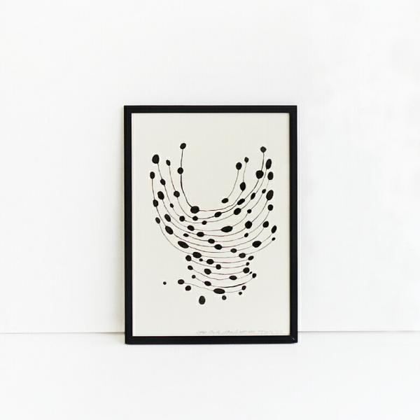 バナナのアクリル画（黒フレーム） バナナのアクリル画（黒フレーム） バナナのアクリル画（黒フレーム