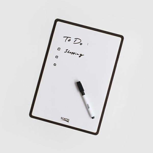 ホワイトボード シート マグネット A4 シンプル ペン付き メモ ToDoリスト スケジュール