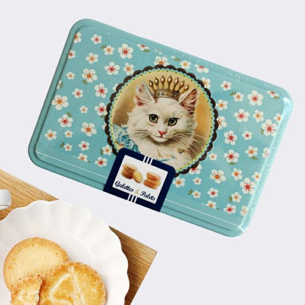 アンティーク　フランス　猫　缶　パニエ アンティーク フランス 猫 缶 パニエ cdcstores_kit2366
