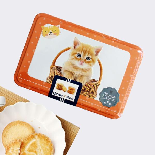la trinitaine クッキー缶 猫 ネコ ガレット パレット バター