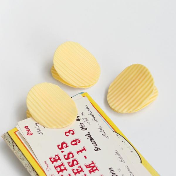 クリップ ポテトチップス おしゃれ 3個セット 袋留め メモ ポテチ