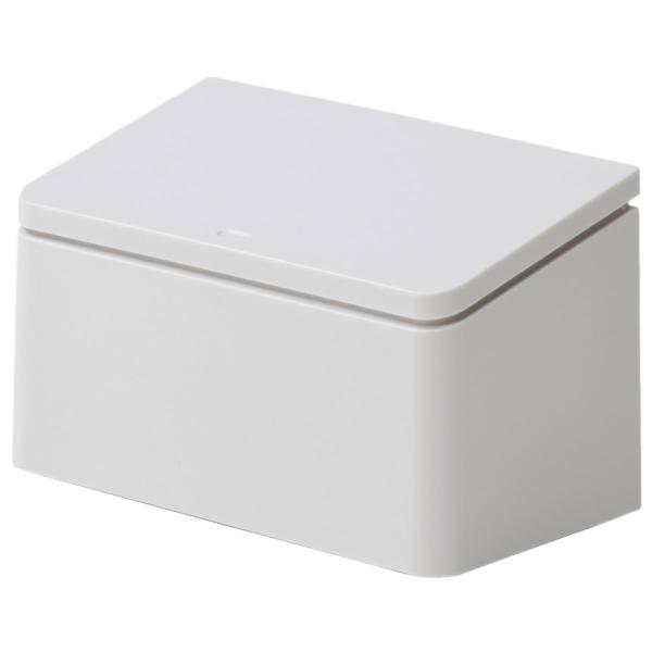 他サイト： ゴミ箱 ideaco イデアコ TUBELOR flat rectangle チューブラーフラットレクタングル ミニ 小さめ おしゃれ 蓋付き フタ付き ごみ箱 グレーの商品画像