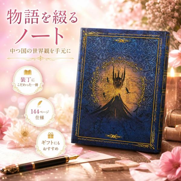 ロード・オブ・ザ・リング フロド・バギンズ Paperblanks ペーパーブランクス コレクション 王冠の奪還 ノート 144ページ PB2345-7